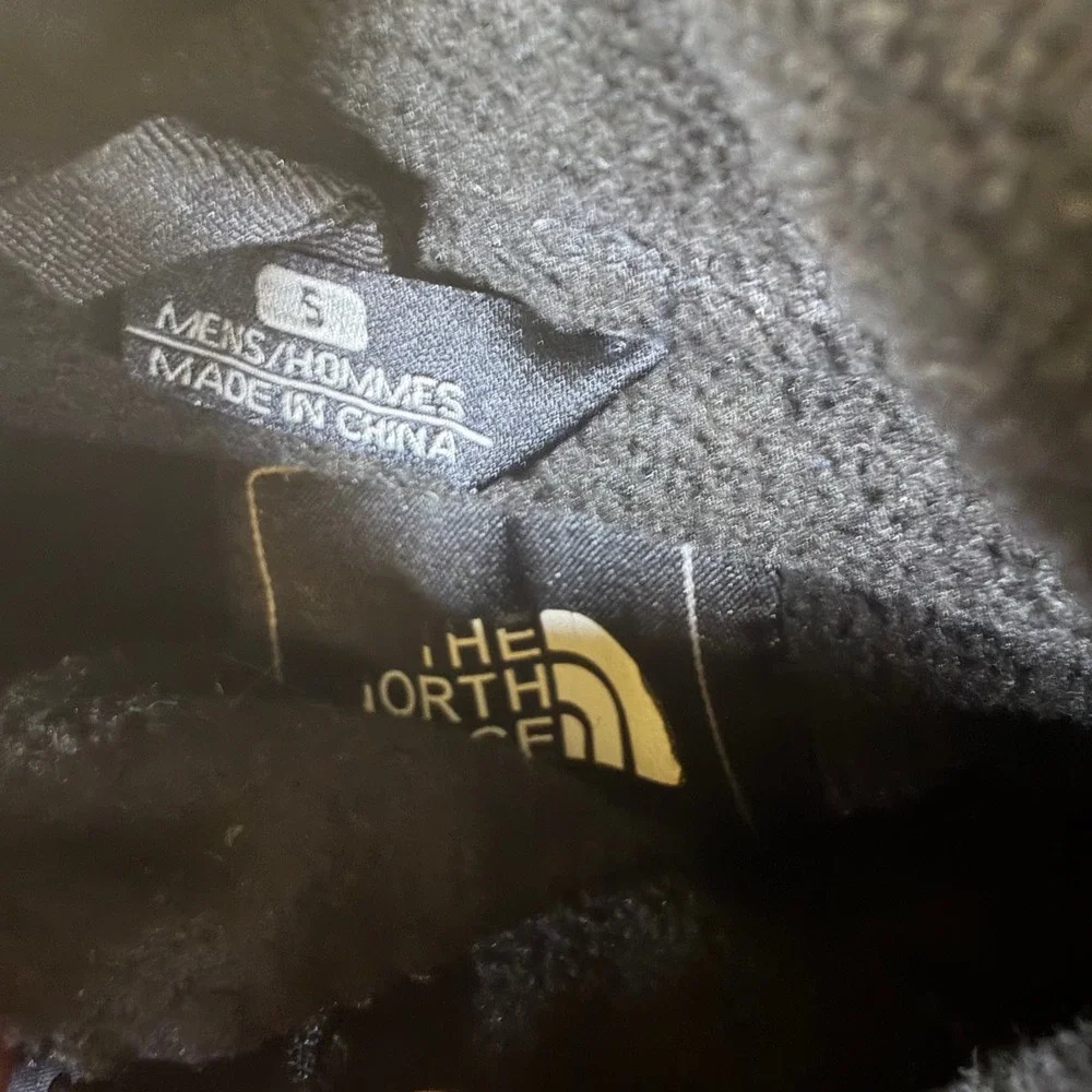 The North Face‎ Mens Denali Fleece Jacket Black Full Zip Mock Neck Small S